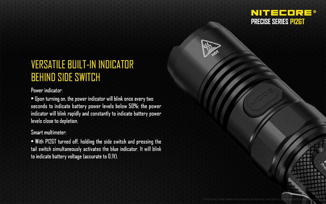 Nitecore P12GT Pocket Rocket LED torch