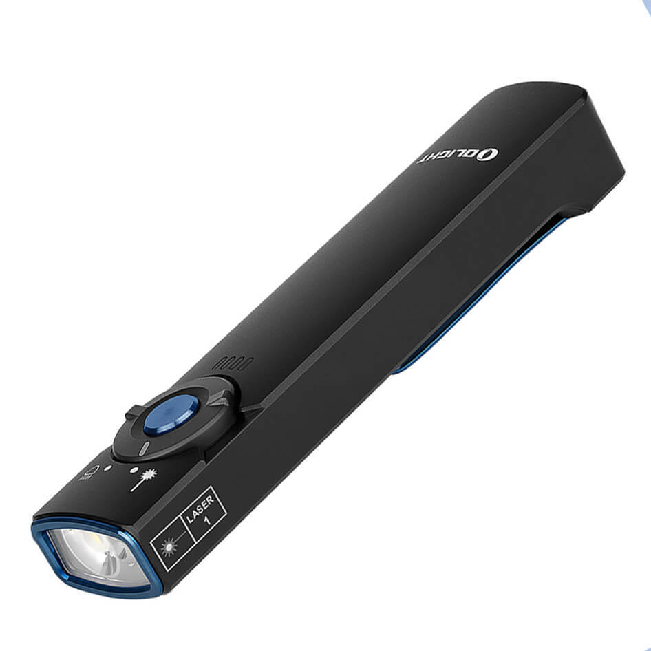 Olight Arkfeld Flat Torch with Green Laser and White Light