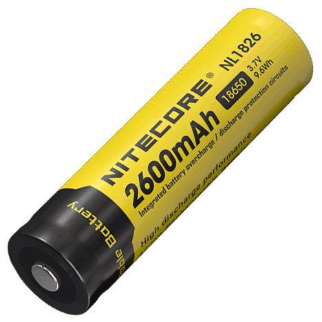 Bateria 18650 de Litio recargable Nitecore NL1826R