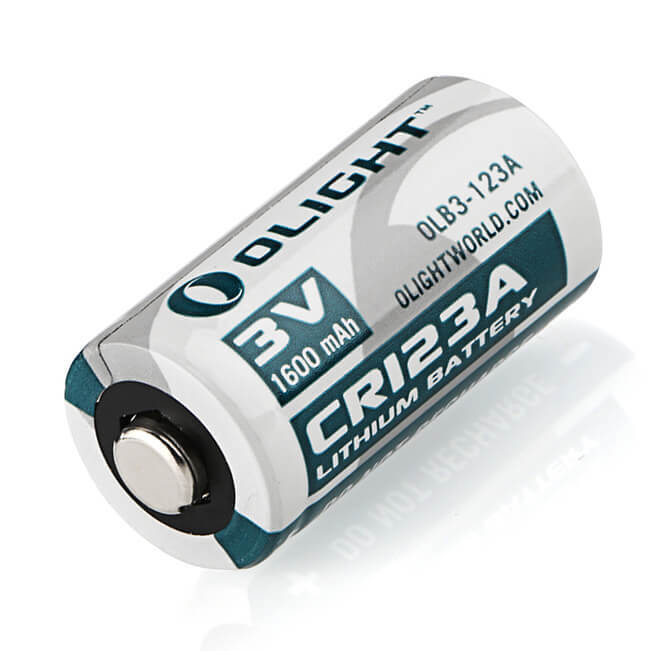 Pile CR123A 1600mAh 3V Lithium Olight pour Alarme et détecteur de